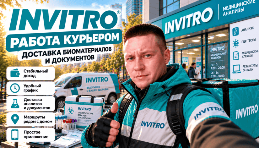 Работа водителем-курьером в Инвитро: вакансии и условия